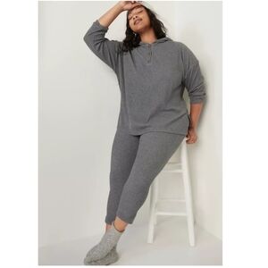 Old Navy High-Waisted Cozy Rib-Knit Lounge Leggings & Hoodie